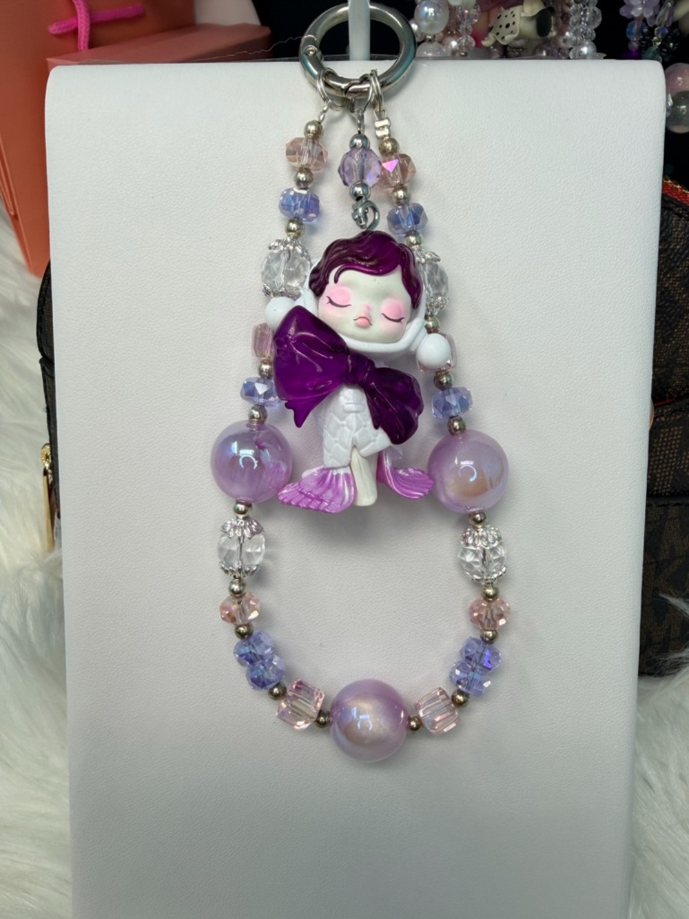 Custom made Skull Panda handmade phone Charm/bag charm/ keychain